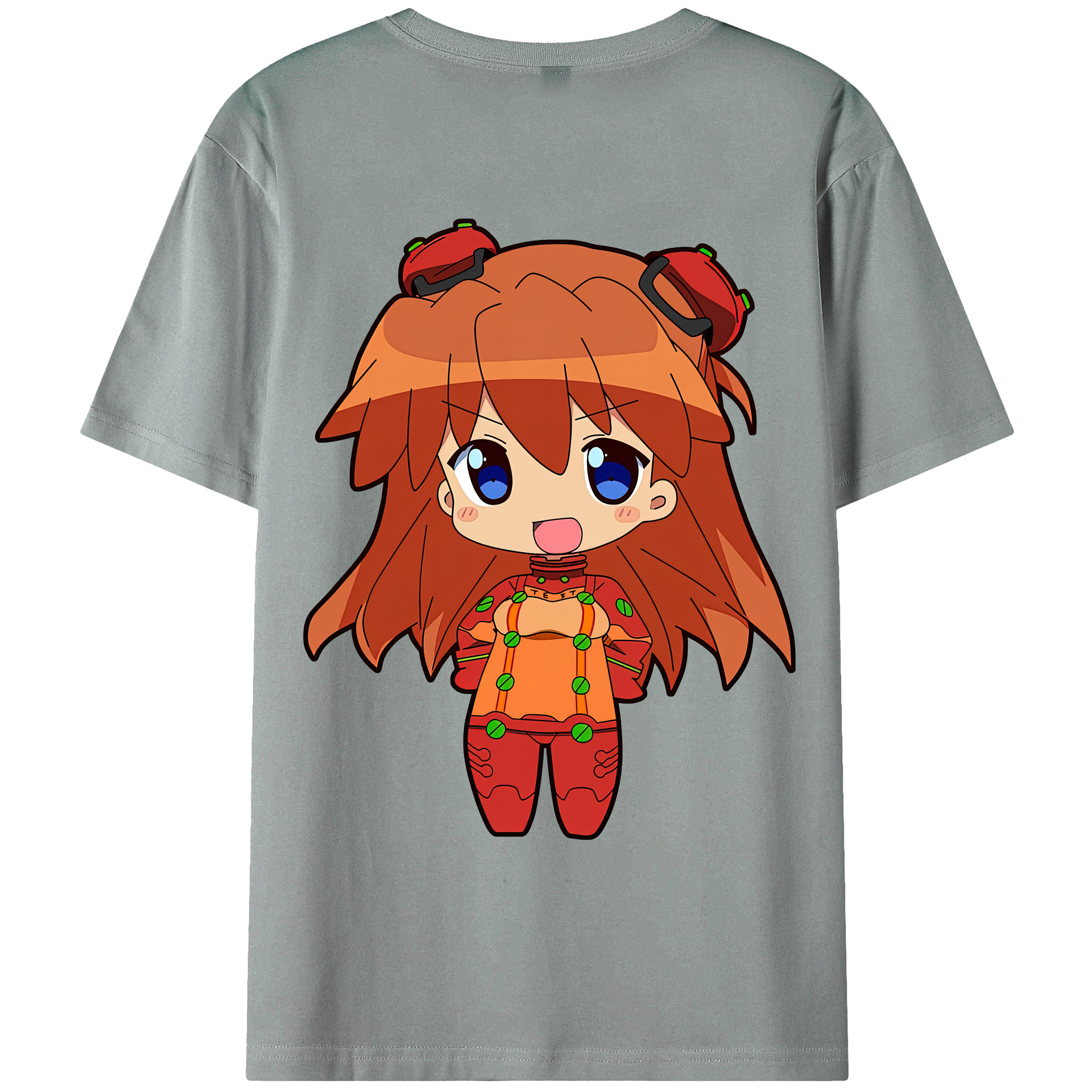 （画像用） EVA 新世紀エヴァンゲリオン 綿100％ メンズ半袖Tシャツ（バックプリント） 通気性